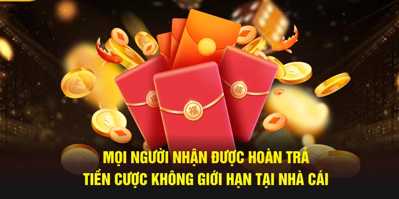 Mọi người nhận được hoàn trả tiền cược không giới hạn tại nhà cái