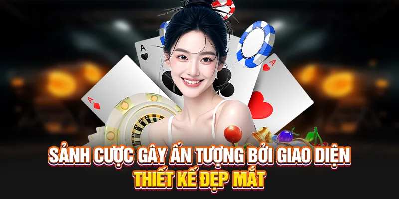 Sảnh cược gây ấn tượng bởi giao diện thiết kế đẹp mắt